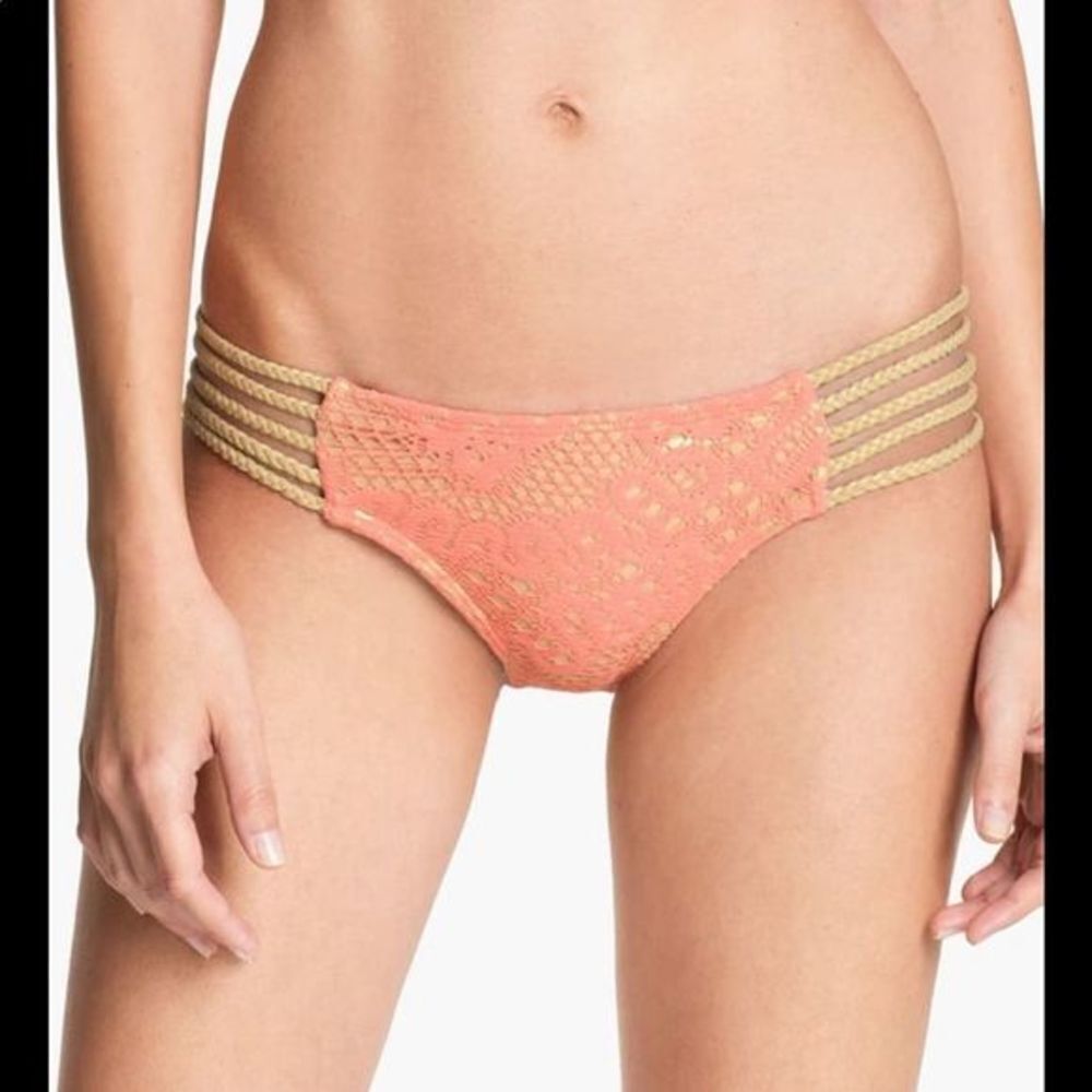 Luli Fama Delicia Braided Side Crochet Bottom nwt